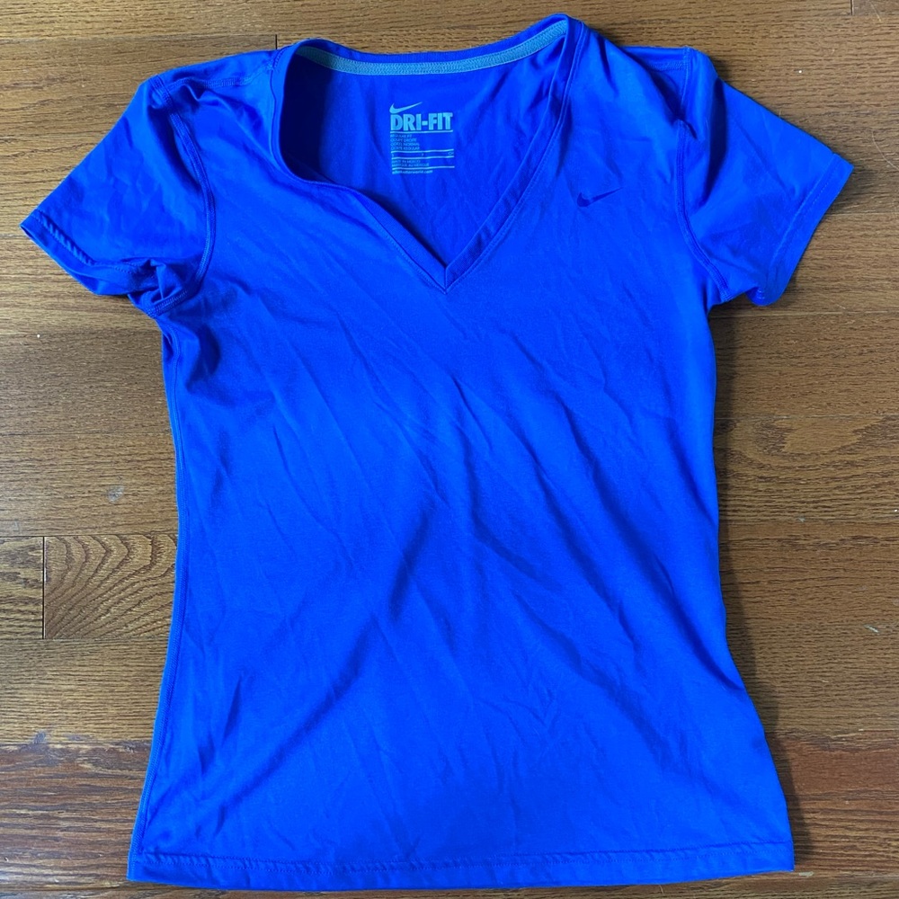 Nike navy blue running shirt